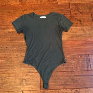 green aritzia bodysuit